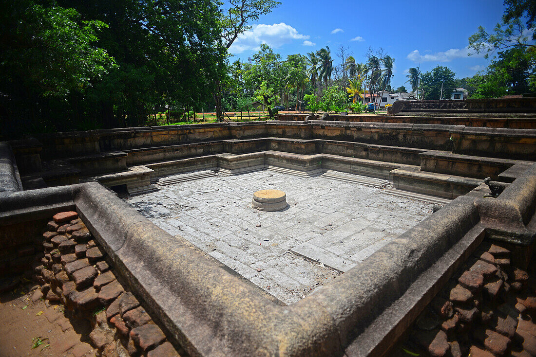 King?s swimming pool in The Ancient City Polonnaruwa, Sri Lanka