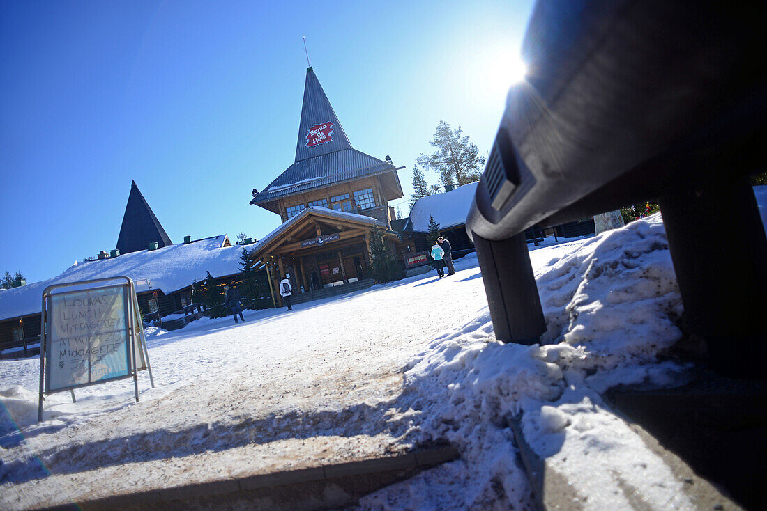 Offizielle Heimatstadt des Weihnachtsmanns in Rovaniemi, Lappland, Finnland