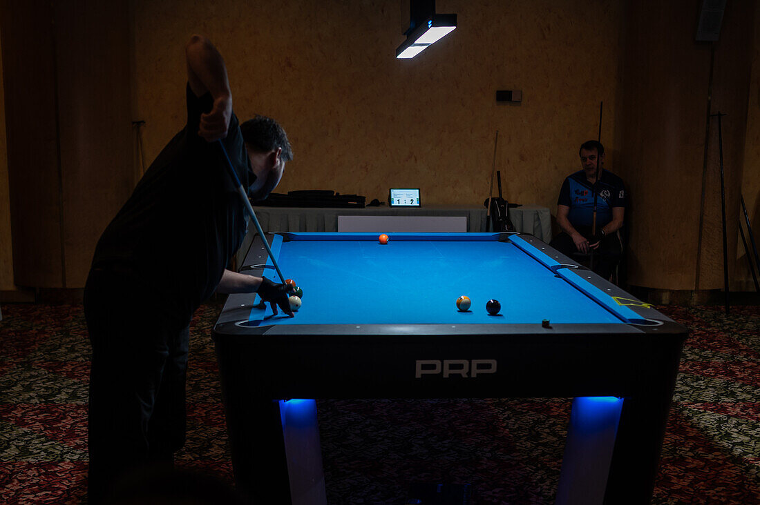 8-ball Pool Tour national competition in Boston Hotel, Zaragoza, Spain