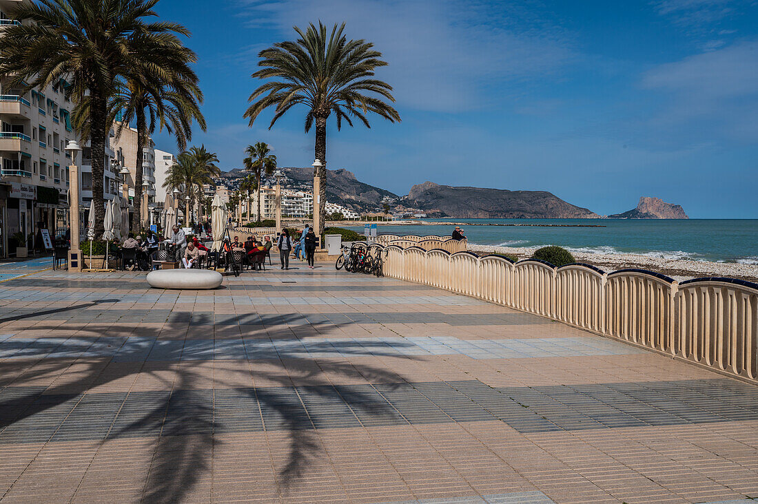 Strandpromenade von Altea, Spanien
