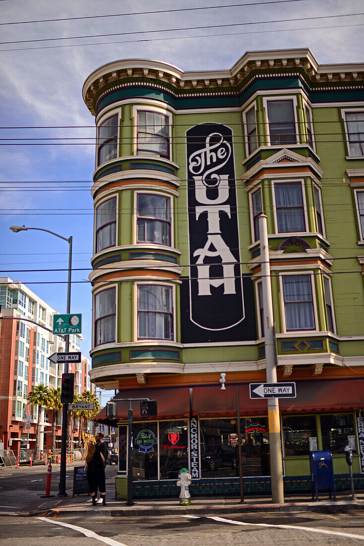 The Hotel Utah Saloon, intimate, circa-1908 bar & music venue offering indie live acts. San Francisco, United States.