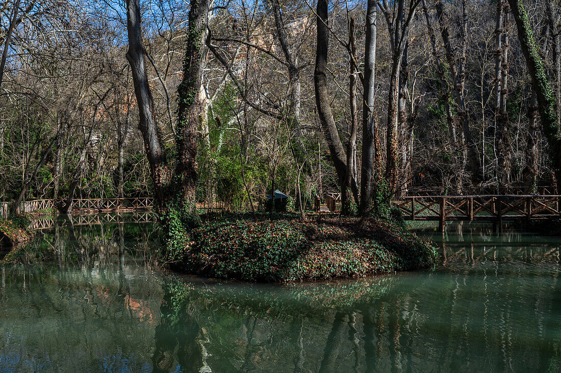 Naturpark Monasterio de Piedra, rund um das Monasterio de Piedra (Steinkloster) in Nuevalos, Zaragoza, Spanien