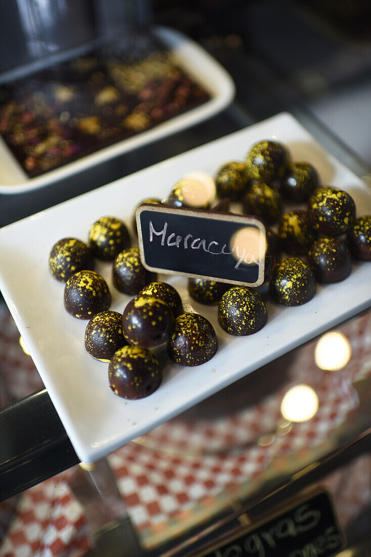 Passion fruit chocolates, Medellin, Colombia