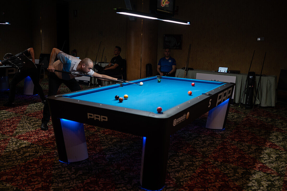 8-ball Pool Tour national competition in Boston Hotel, Zaragoza, Spain