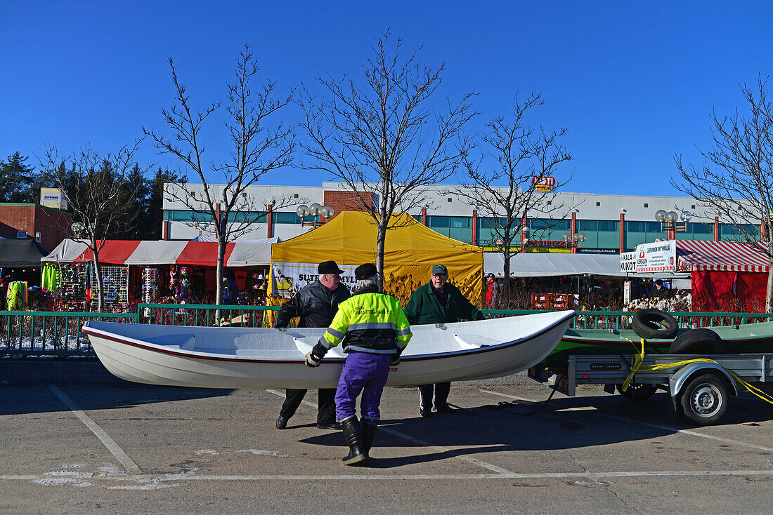 Street Market in Rovaniemi, Lapland, Finland