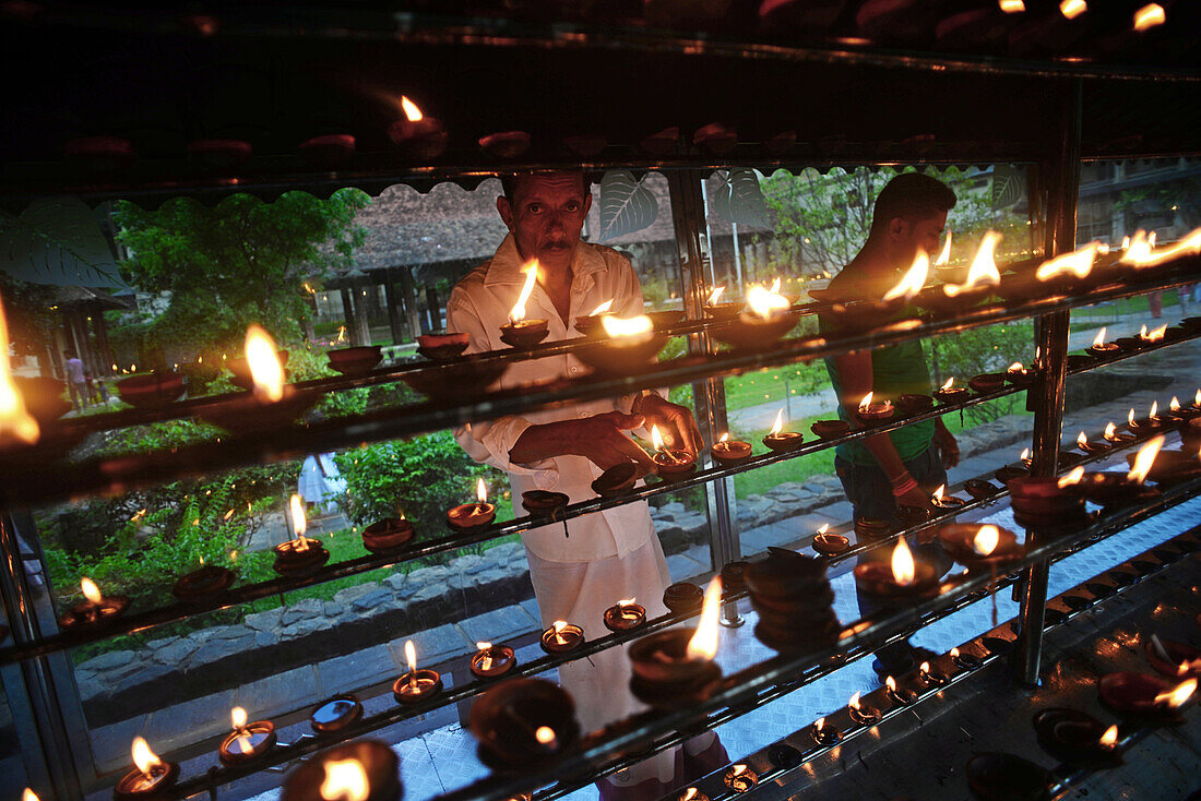 Temple of the Sacred Tooth Relic in Kandy, Sri Lanka