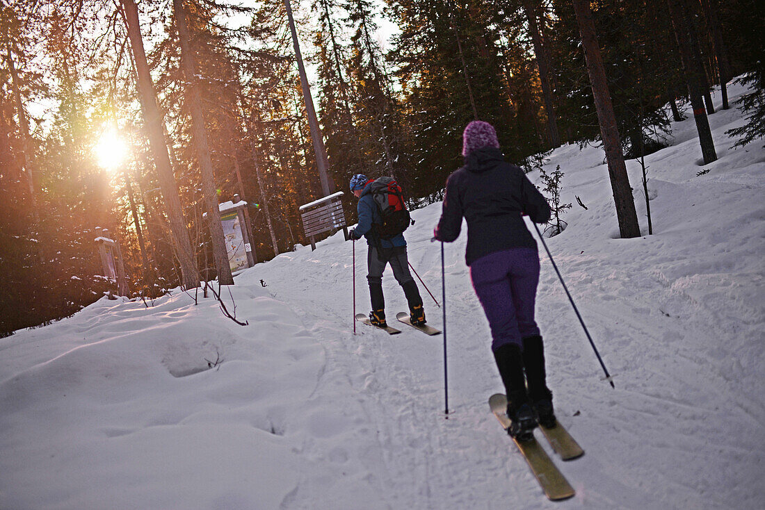 Altai Skiing in Pyha ski resort, Lapland, Finland