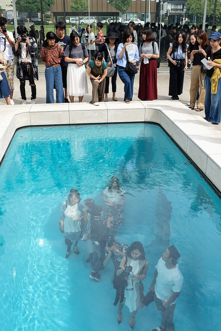 The Swimming Pool, by artist Leandro Erlich, permanently exhibited at 21st Century Museum of Contemporary Art, Kanazawa, Japan