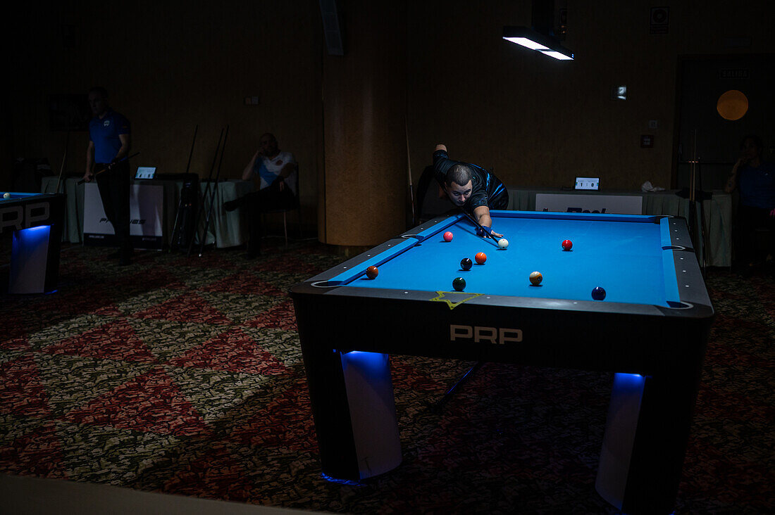 8-ball Pool Tour national competition in Boston Hotel, Zaragoza, Spain