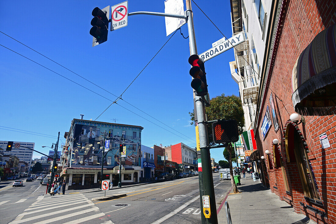 Broadway street in San Francisco.