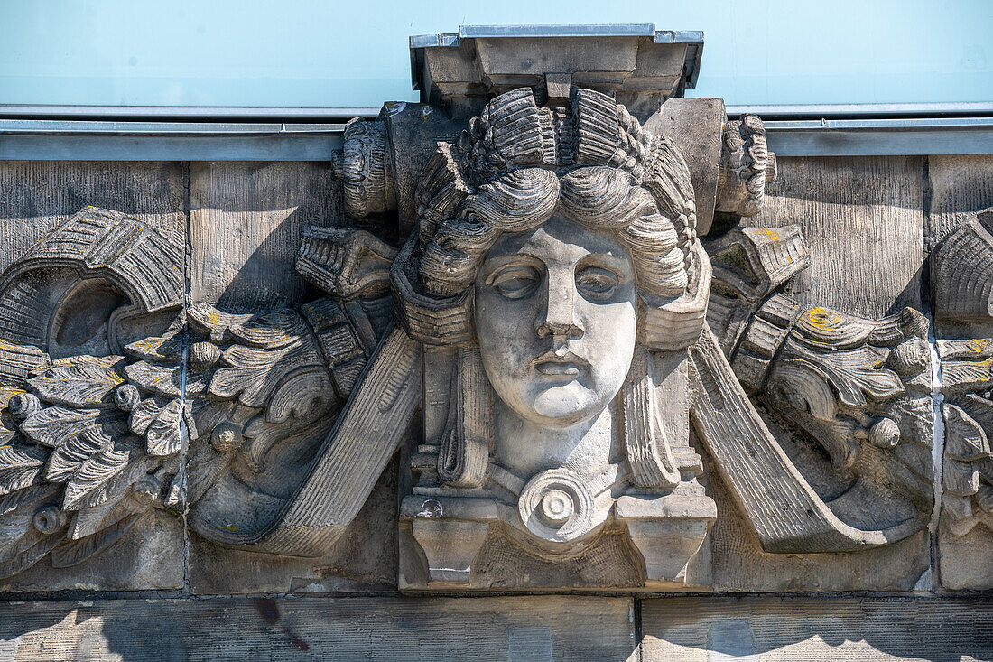 Sculpture on top of the Reichstag Building in Berlin Germany