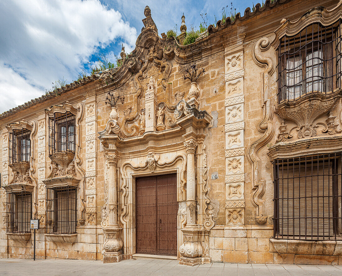 The Façade of Cilla del Cabildo Colegial in Osuna, Spain