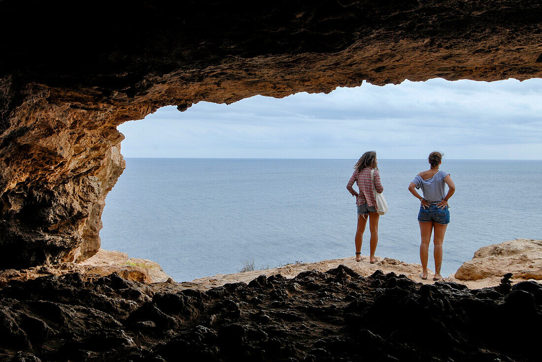 Mystical cave in Formentera, Spain