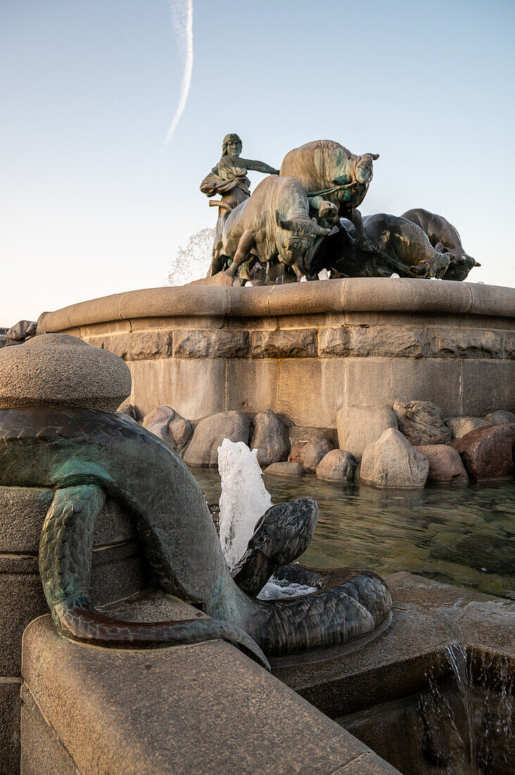 Gefion-Brunnen in Kopenhagen, Dänemark