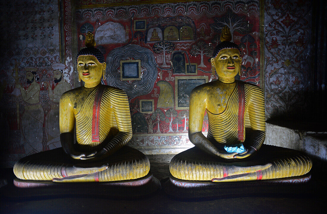 Dambulla-Höhlentempel oder Goldener Tempel von Dambulla, Weltkulturerbe in Sri Lanka