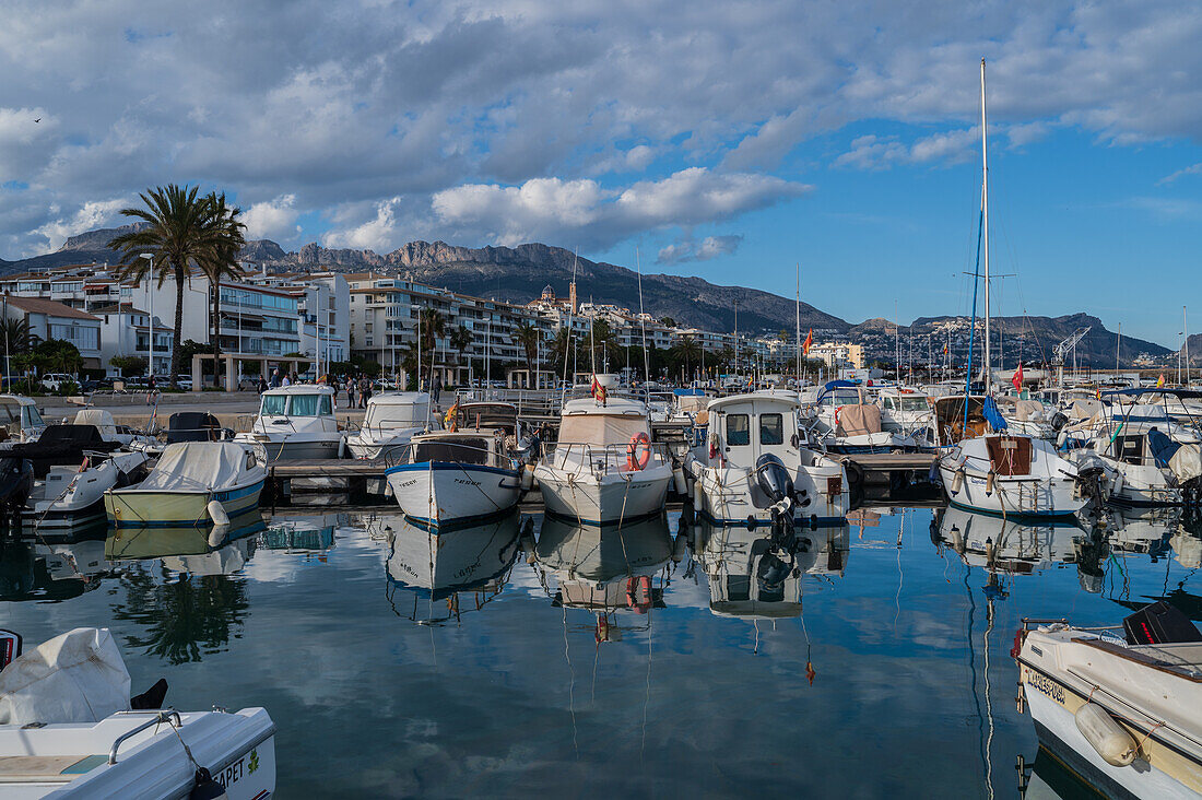 Sports port of Altea, Alicante, Spain