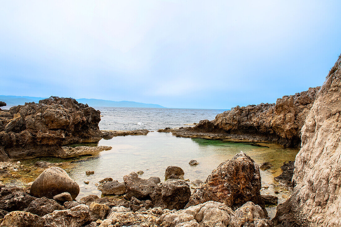 Rocky coast, Sicily, Italy