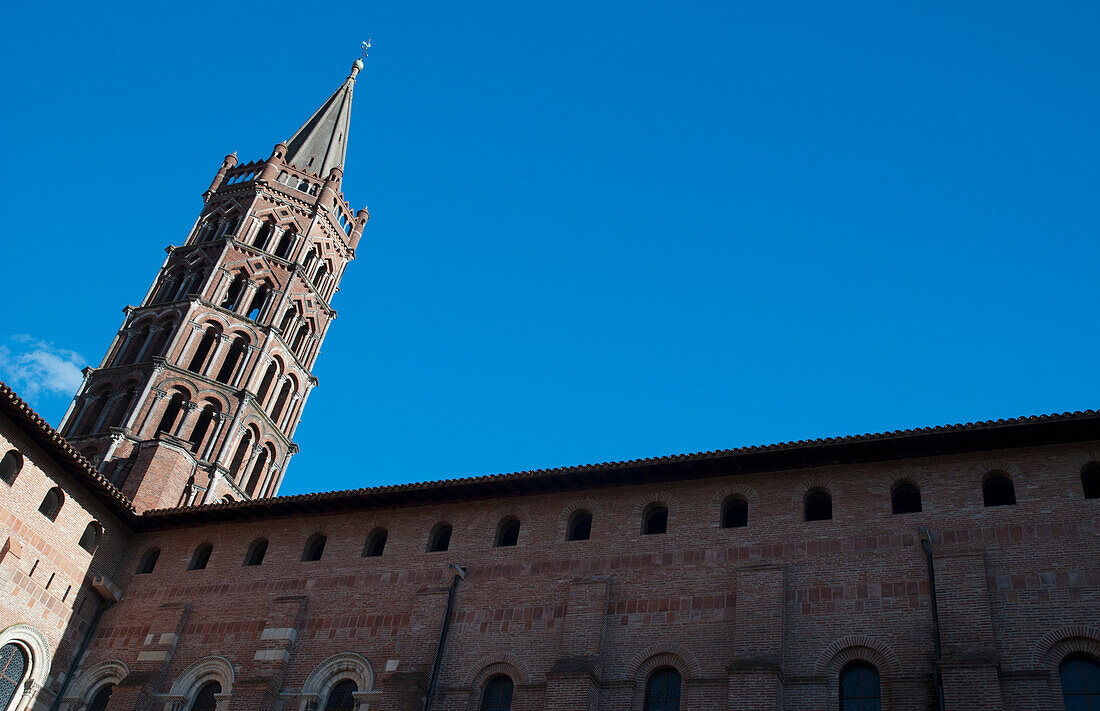 Die Basilika von St. Sernin; Toulouse, Frankreich