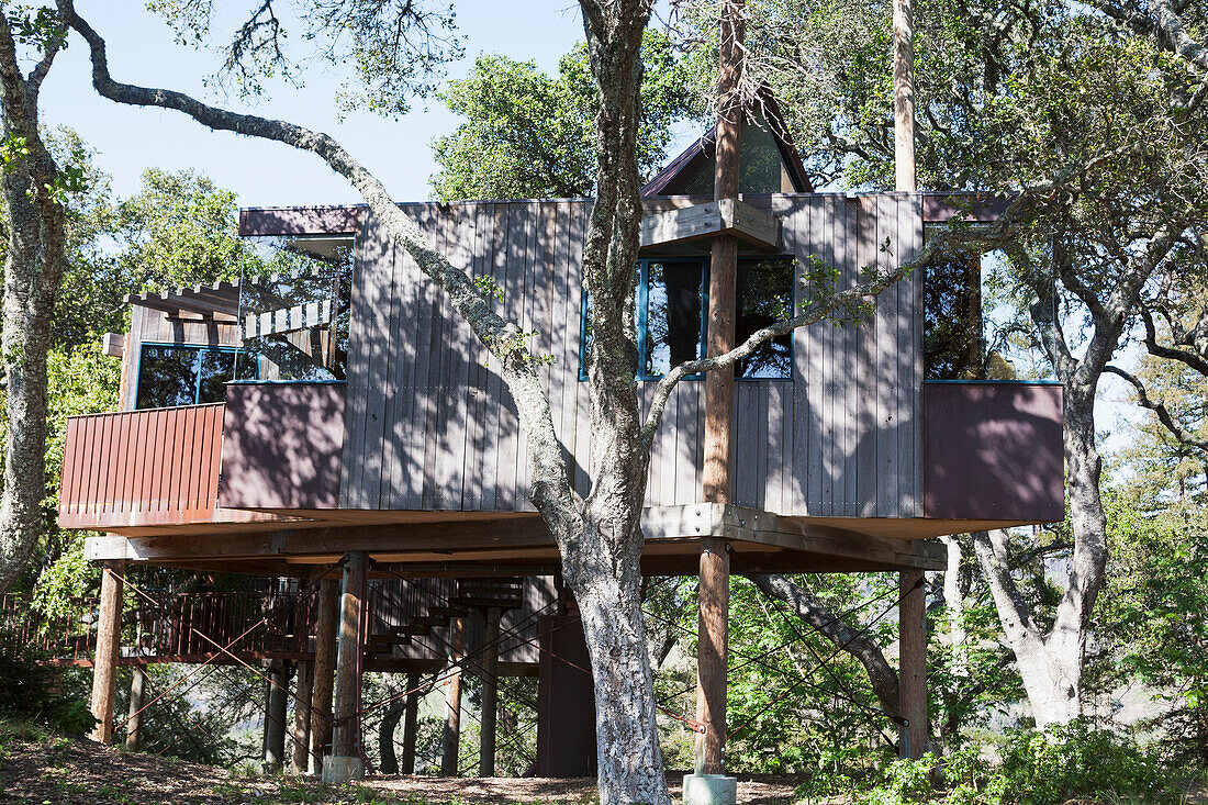 A House On Stilts; California, United States Of America