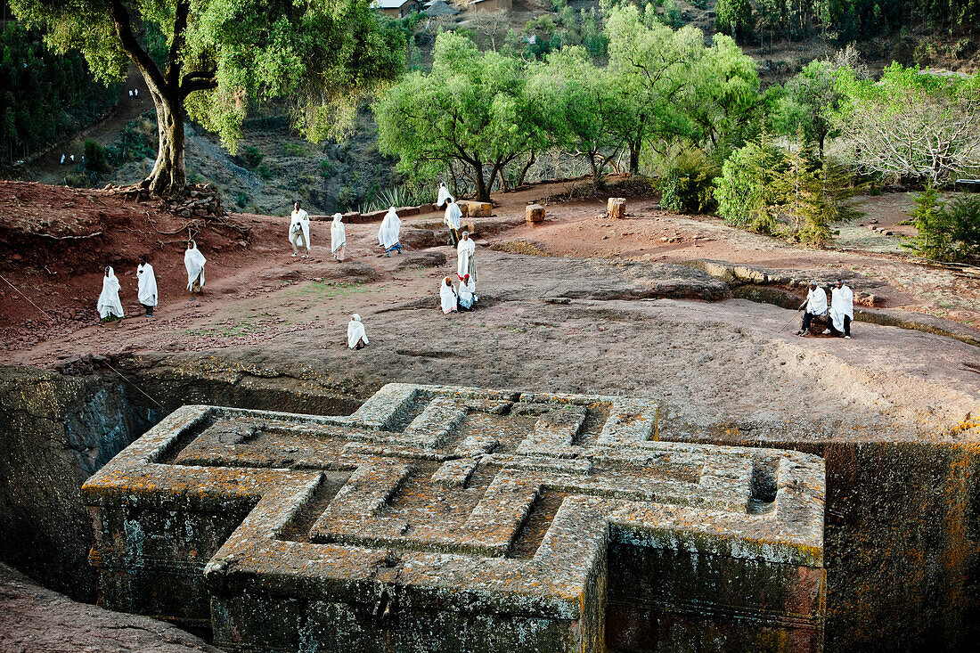 The Fantastically Preserved Rock Hewn Church Of Saint George; Lalibela, Ethiopia