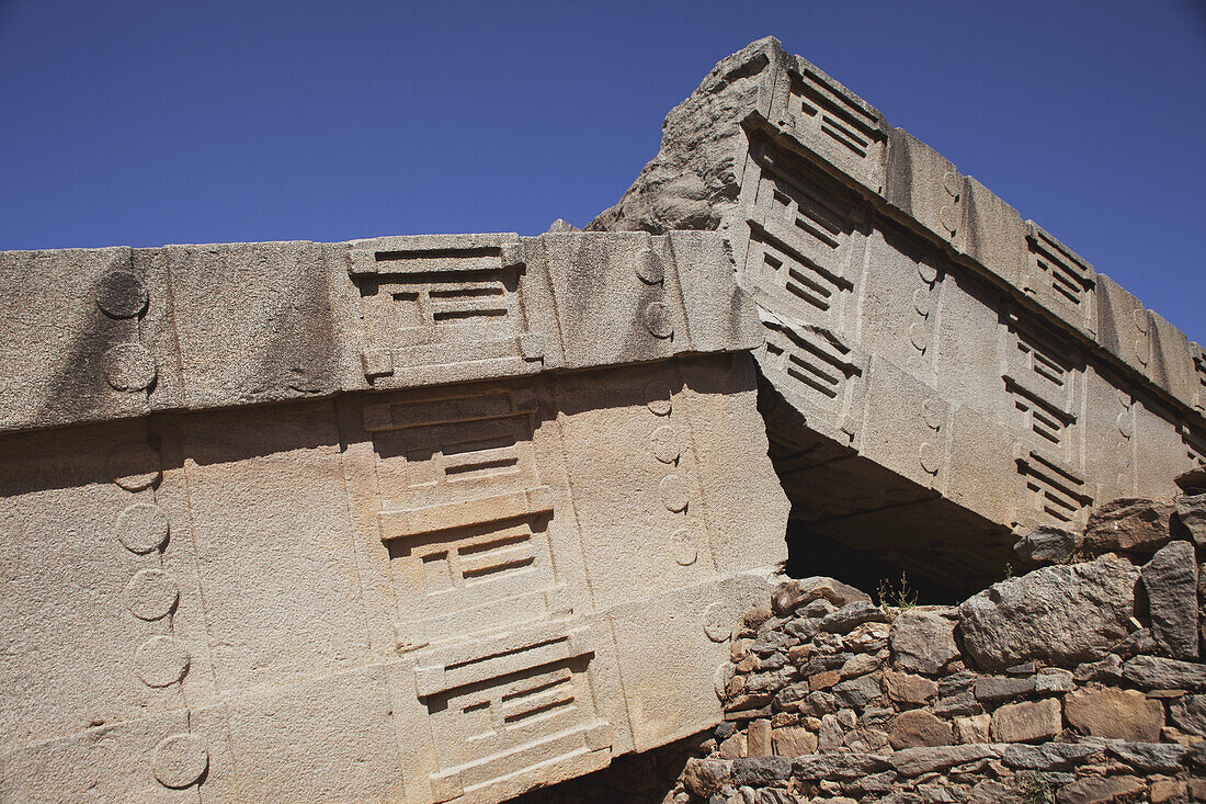Größte umgefallene Stele, Stele-Feld; Axum, Tigray-Region, Äthiopien