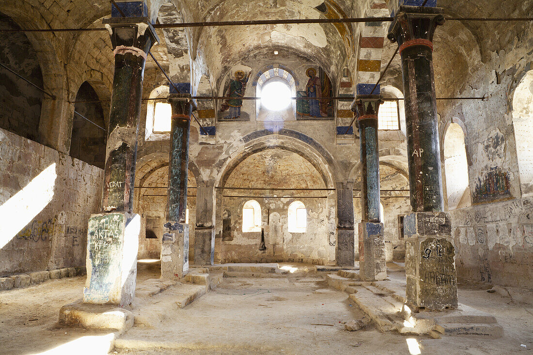 Abandoned Church Called Cimil Church On The Outskirts Of Soganli; Cimil, Cappadocia, Turkey