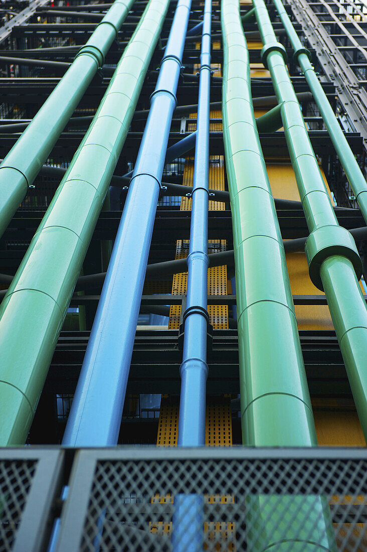 Green And Blue Pipes; Paris, France