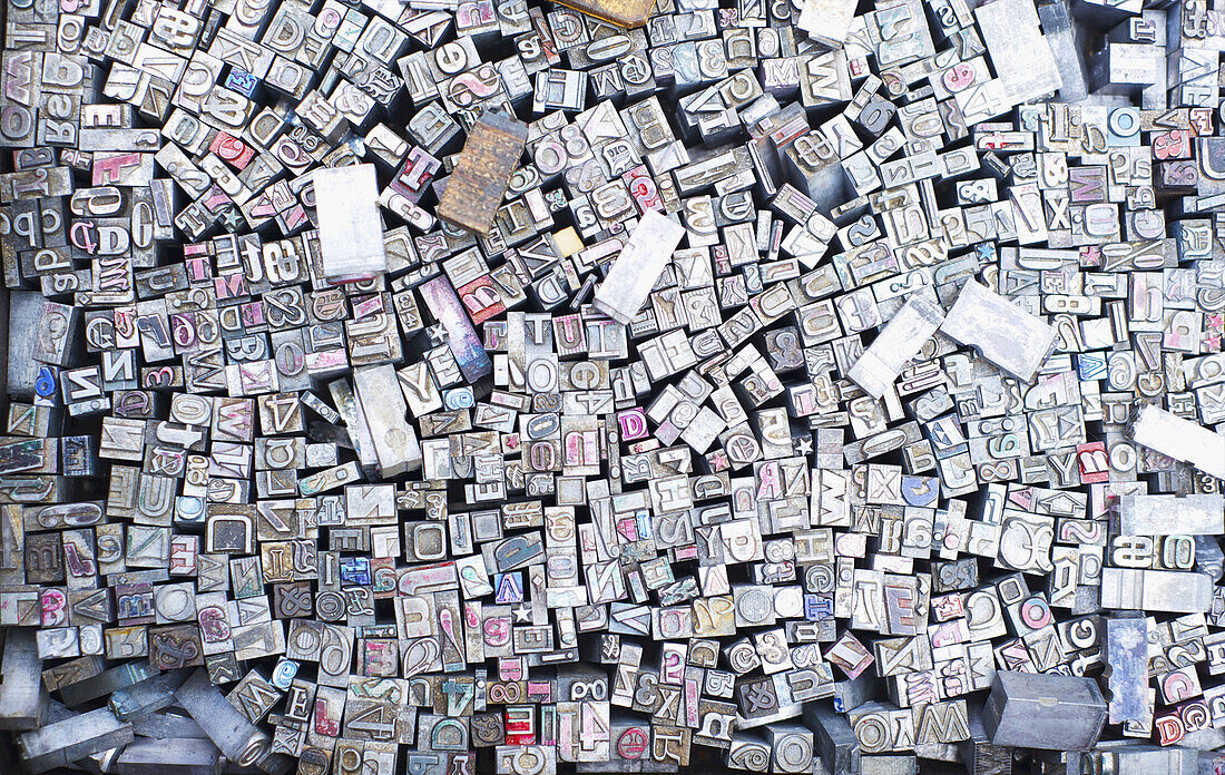 Abundance Of Letter, Number And Symbolic Stamps, Piccadilly Circus; London, England