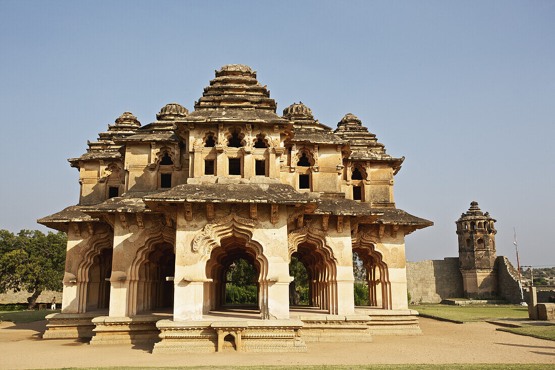 Lotus Mahal, Vijayanagara Ruinen; Hampi, Karnataka, Indien
