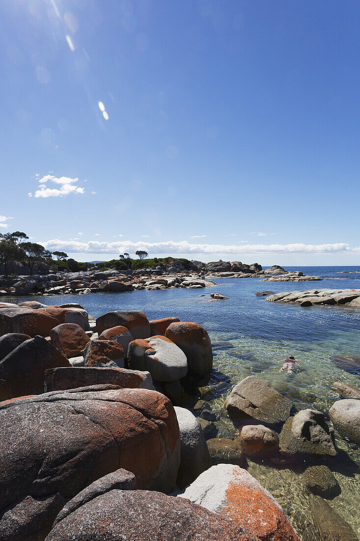 Bay Of Fires Beach; Tasmania, Australia