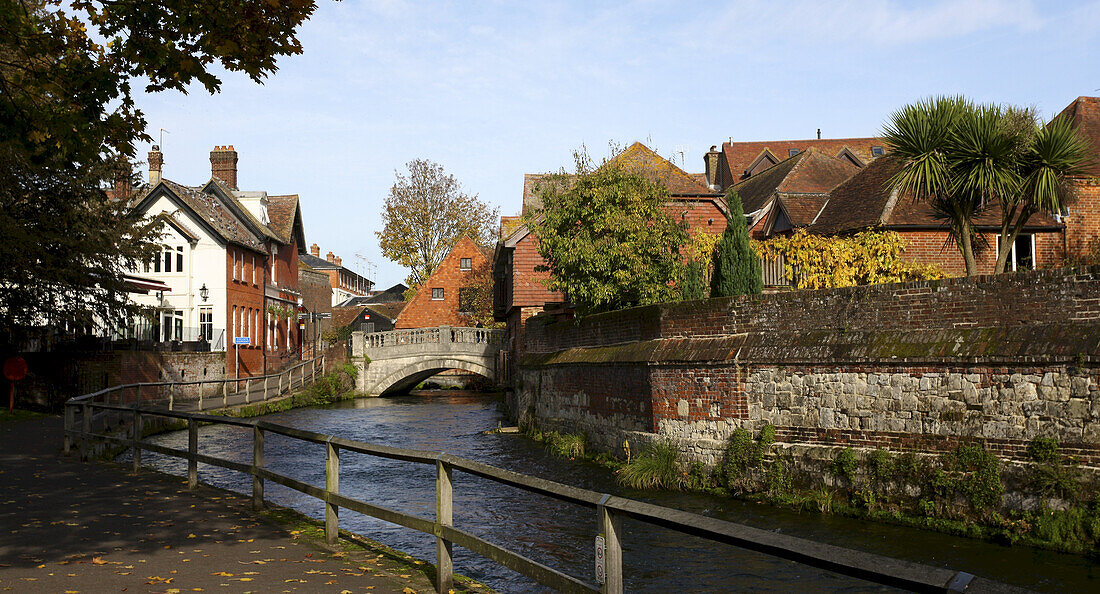 Der Fluss Itchen; Winchester, Hampshire, England