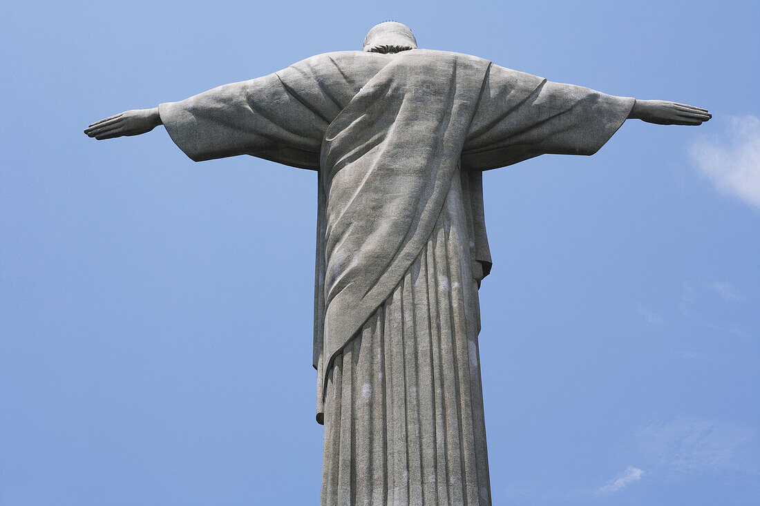 Statue Of Christ The Redeemer On Corcovado Mountain; Rio De Janeiro, Brazil