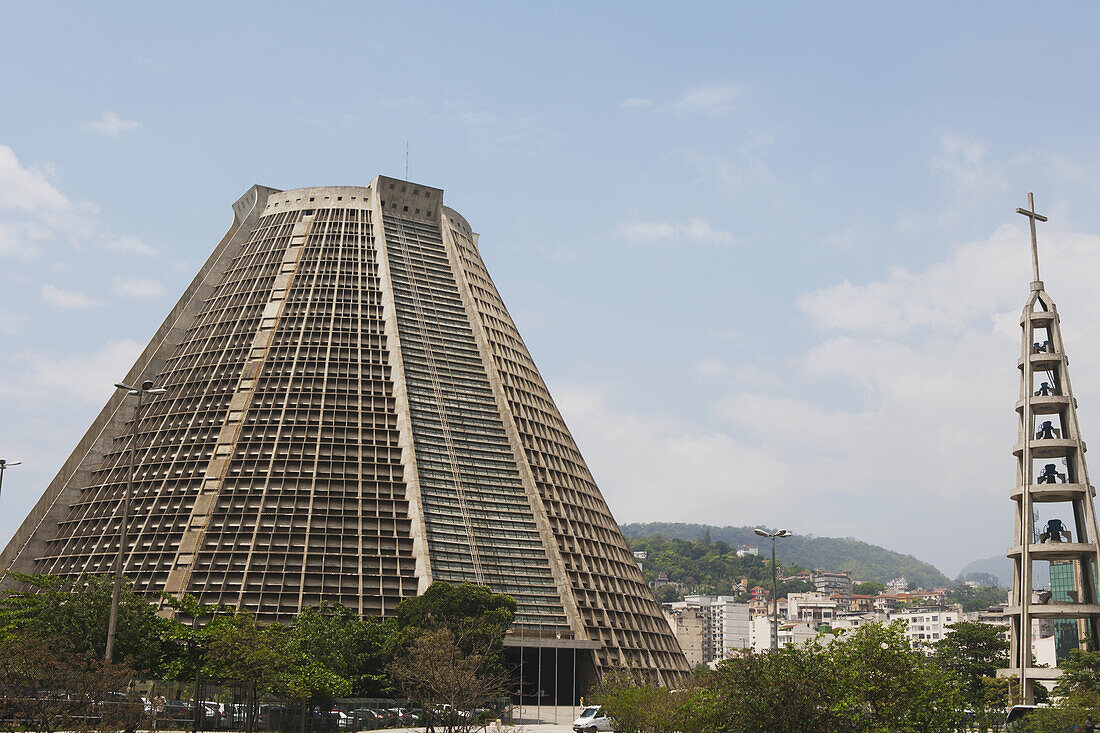 Catedral Metropolitana And Bell Tower, Lapa; Rio De Janeiro, Brazil