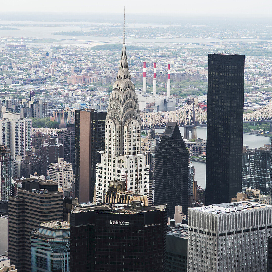 Verschiedene Wolkenkratzer in Manhattan; New York City, New York, Vereinigte Staaten Von Amerika