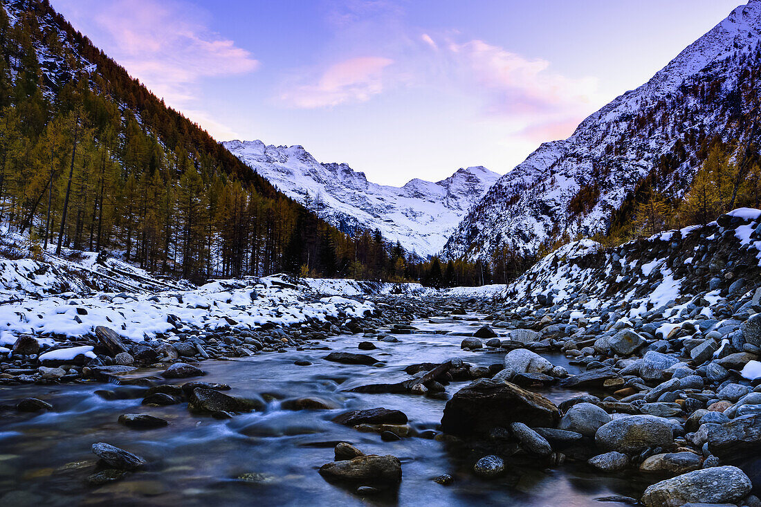 Valnontey Torrent, Gran Paradiso National Park; Italy