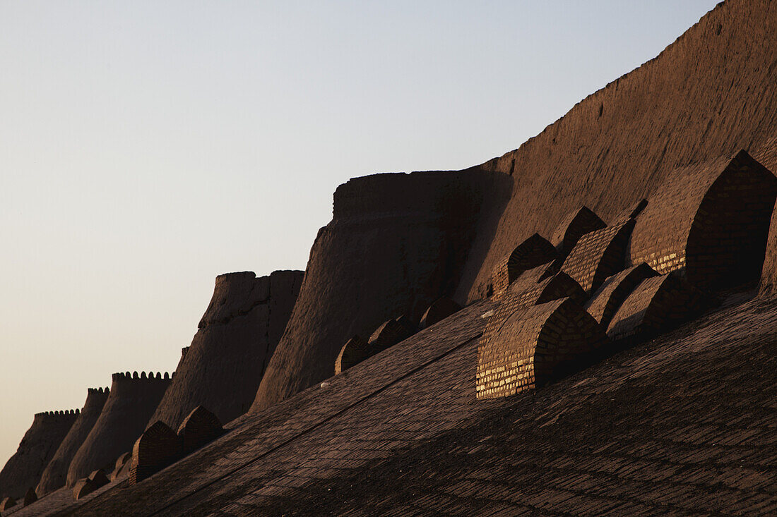 Tombs On City Walls Around Ichan Kala Old City, Khiva, Khwarezm, Uzbekistan