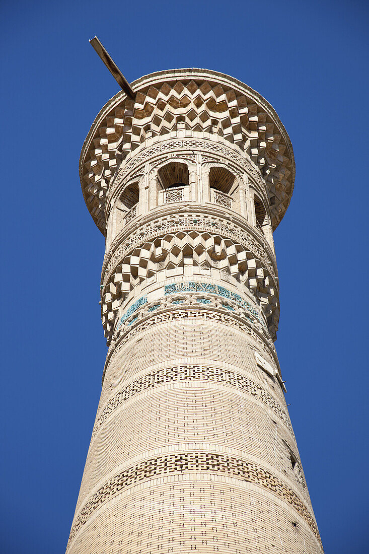 Minarett, Vabkent, nahe Buchara; Usbekistan.