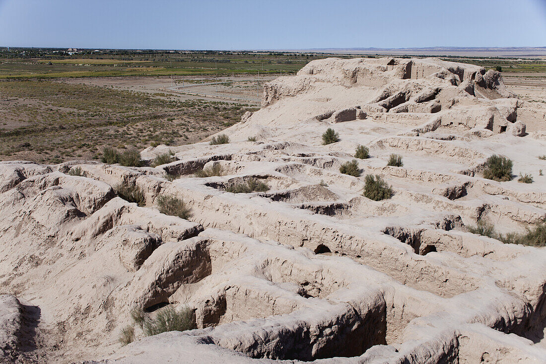 Festung Topruk Kala, Nähe Chiwa, Wüste Kizilkum, Region Khwarezm; Usbekistan.