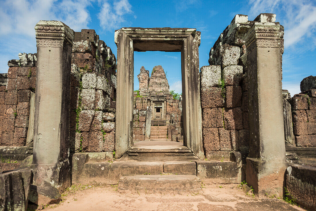 East Mebon Temple Dedicated To Hindu God Shiva, Built By The King Rajendravarman Vii In Tenth Century, From Angkor; Siem Reap, Cambodia