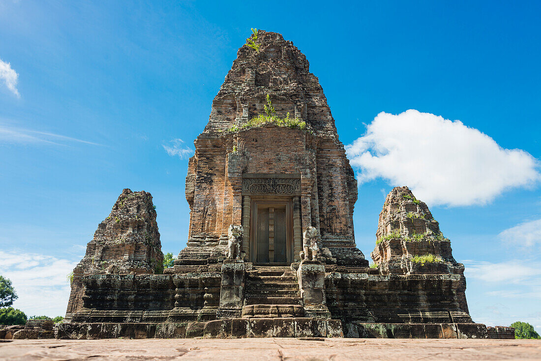 East Mebon Temple Dedicated To Hindu God Shiva, Built By The King Rajendravarman Vii In Tenth Century, From Angkor; Siem Reap, Cambodia