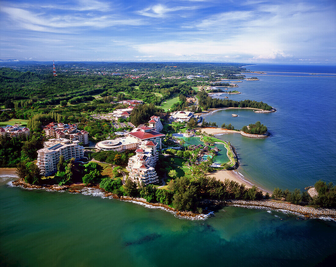 Luftaufnahme des Empire Hotel und Country Club; Bandar Seri Begawan, Brunei