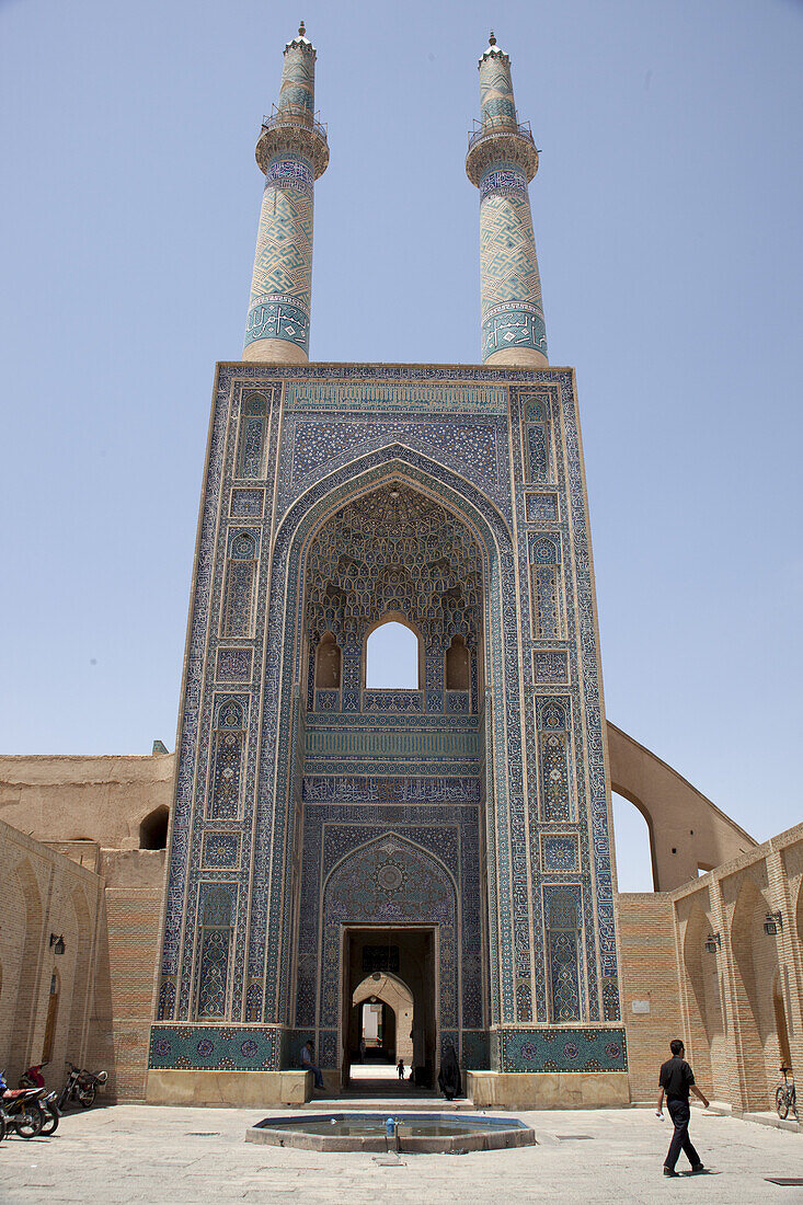 Eingang Iwan der Freitagsmoschee (Masjid-E Jame); Yazd, Iran