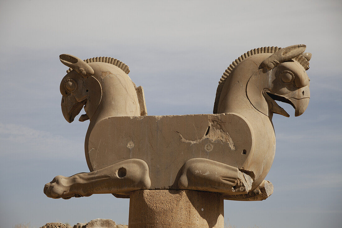 Mythischer Vogel 'homa'; Persepolis, Iran