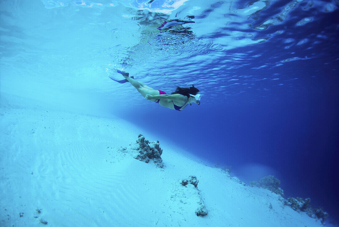 Snorkelling Off A Remote Island; Marshall Islands