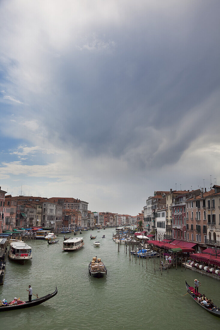 Blick auf den Canal Grande; Venedig, Italien