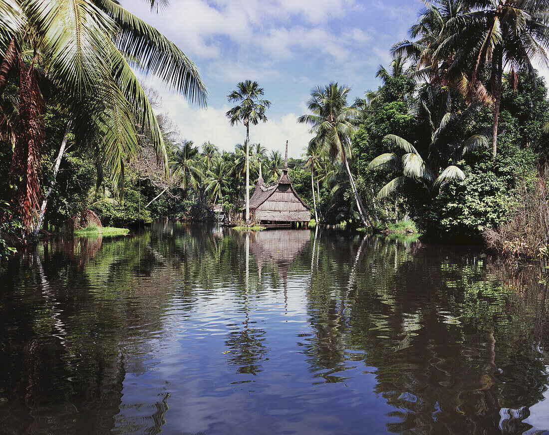 Spirit House On The Sepik River; East Sepik, Papua New Guinea