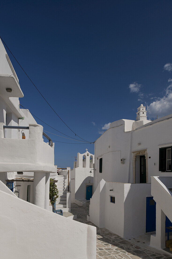 Whitewashed Houses And Narrow Stone Paths; Kastro, Sifnos, Cyclades, Greek Islands, Greece