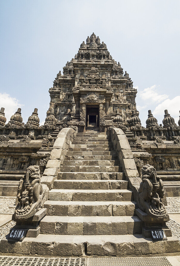 Shiva-Tempel, aus dem 9. Jahrhundert, Prambanan-Tempelanlagen, Zentral-Java, Indonesien