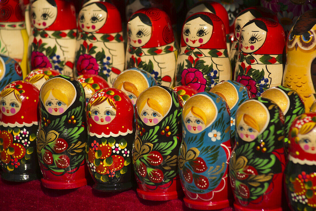 Matryoshka Dolls, Also Known As Russian Nesting Dolls; St. Petersburg, Russia