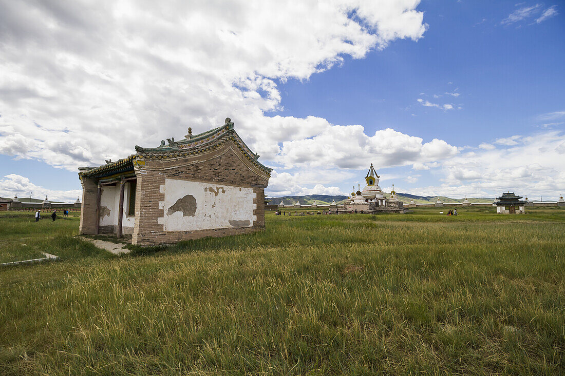 Golden Prayer Stupa In The Erdene Zuu Monastery, Karakorum (Kharkhorin), Ã–vÃ¶rkhangai Province, Mongolia